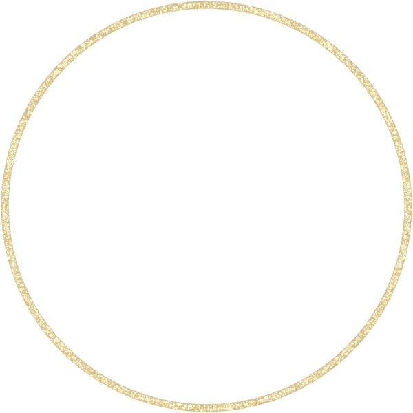 Gold Glitter Circle